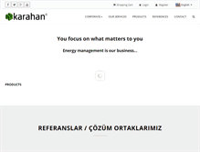 Tablet Screenshot of karahanambalaj.com